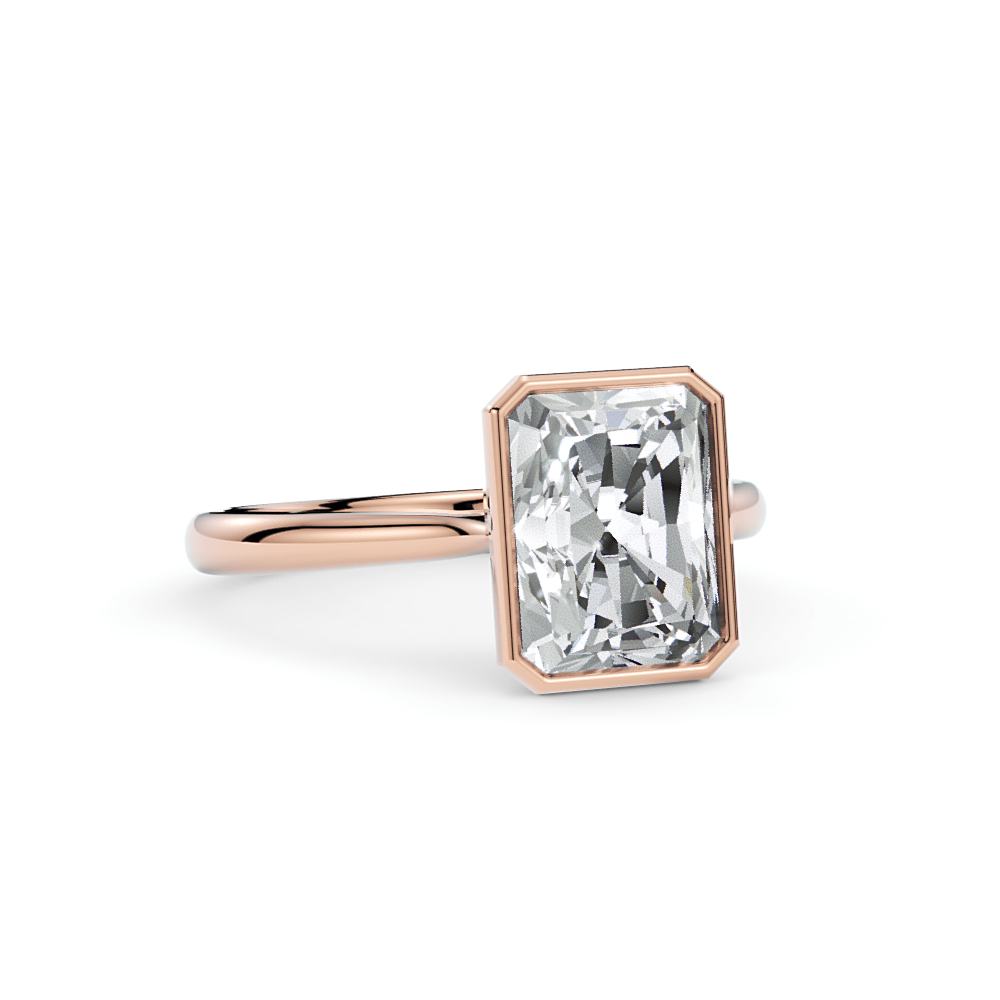 AGI Design Rachel Radiant Lab Created Diamond Bezel Engagement Ring