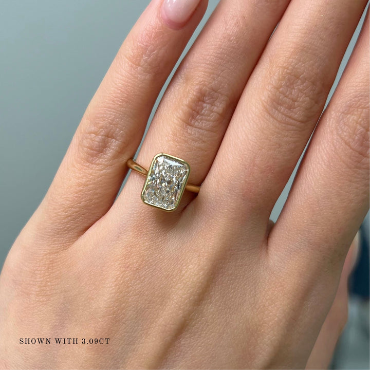 AGI Design Rachel Radiant Lab Created Diamond Bezel Engagement Ring
