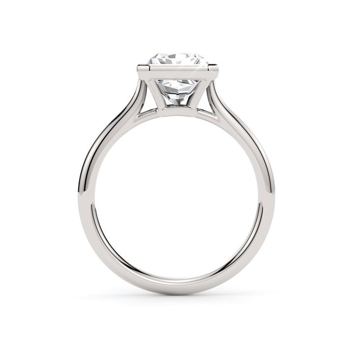 AGIDesignShop Rachel Radiant Moissanite Bezel Engagement Ring