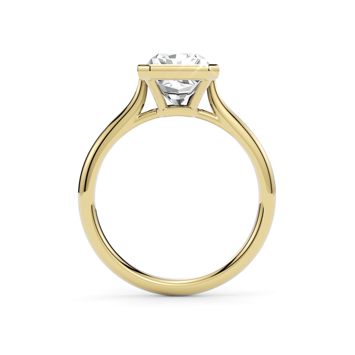 AGIDesignShop Rachel Radiant Moissanite Bezel Engagement Ring