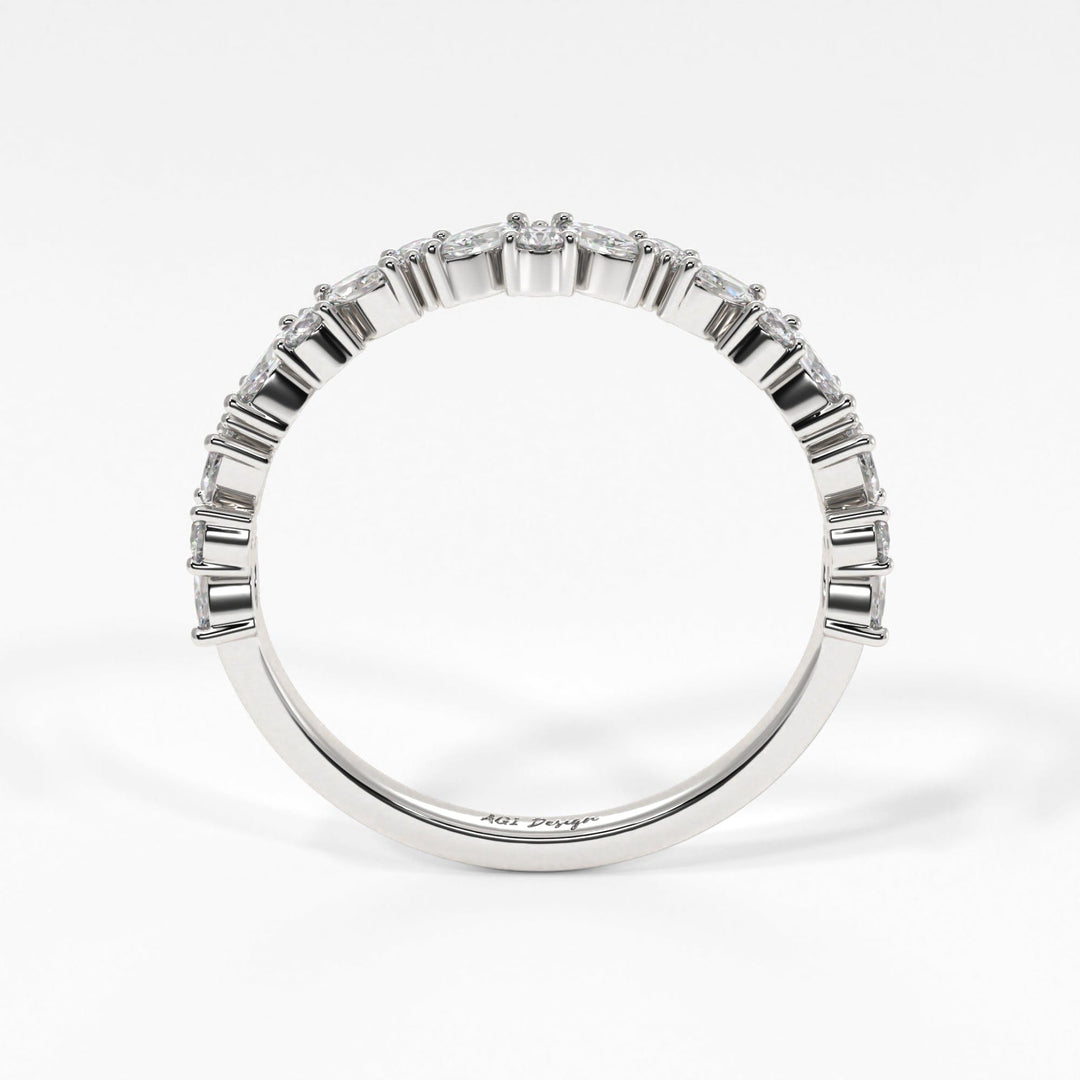 AGI Design Ready to Ship  Agnes Lab-Created Diamonds Wedding Band