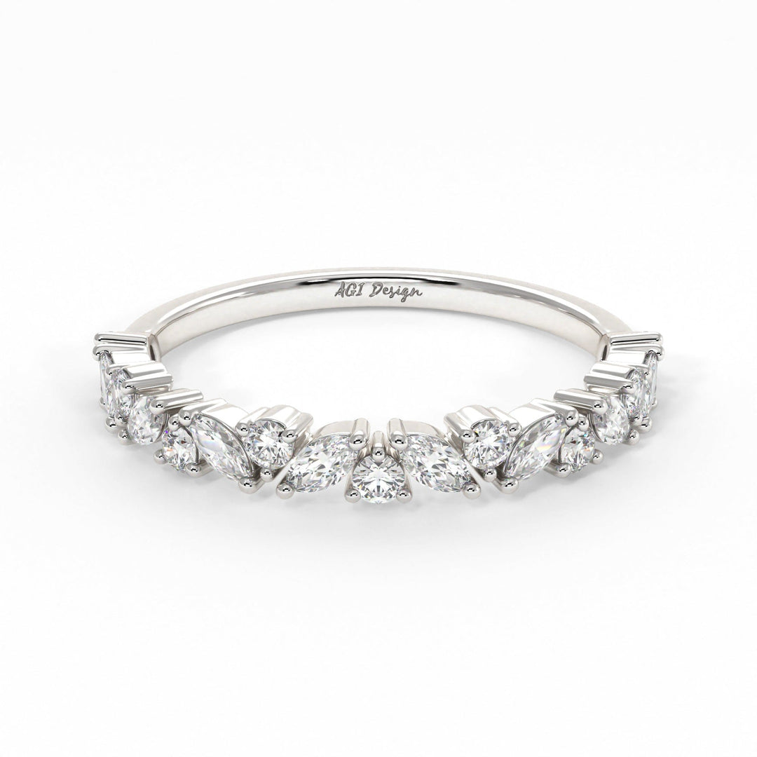 AGI Design Ready to Ship  Agnes Lab-Created Diamonds Wedding Band