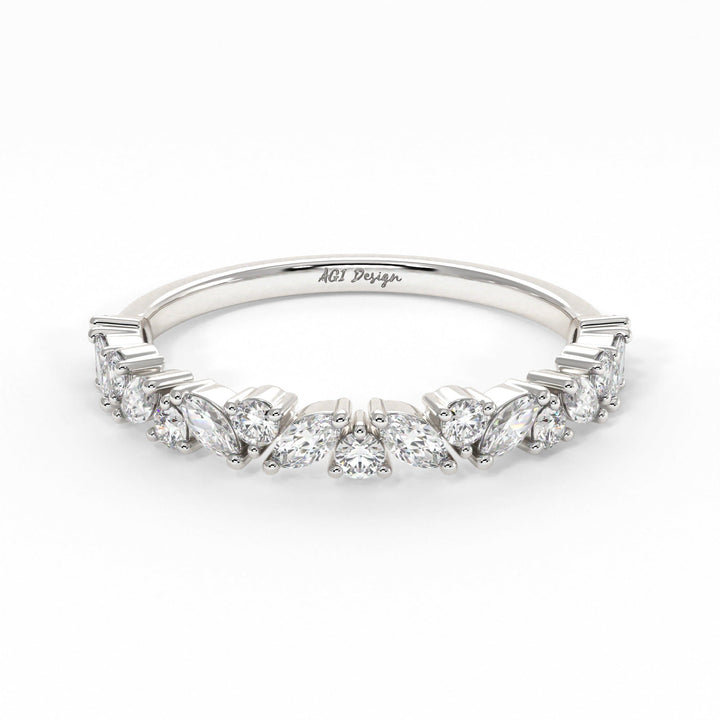 AGI Design Ready to Ship  Agnes Lab-Created Diamonds Wedding Band