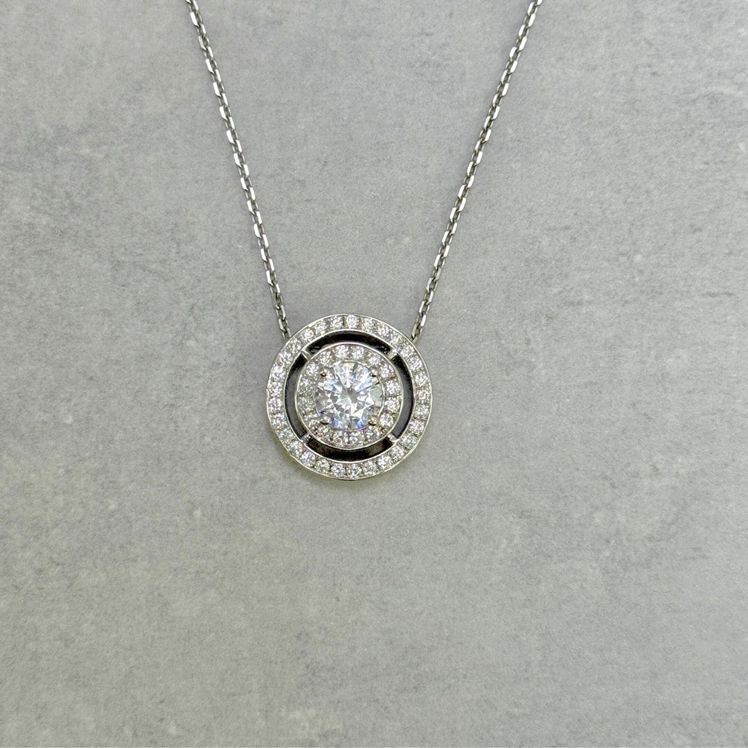 AGI Design Ready to Ship: Diamond Pendant in 14k White Gold