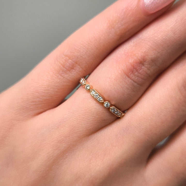 AGI Design Ready to Ship  Maya Diamond Wedding Band
