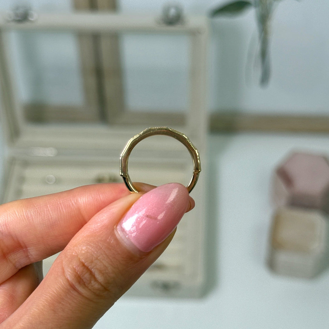 AGI Design Ready to Ship  Quinn Baguette Lab Created Diamond Wedding Band in 14K Yellow Gold