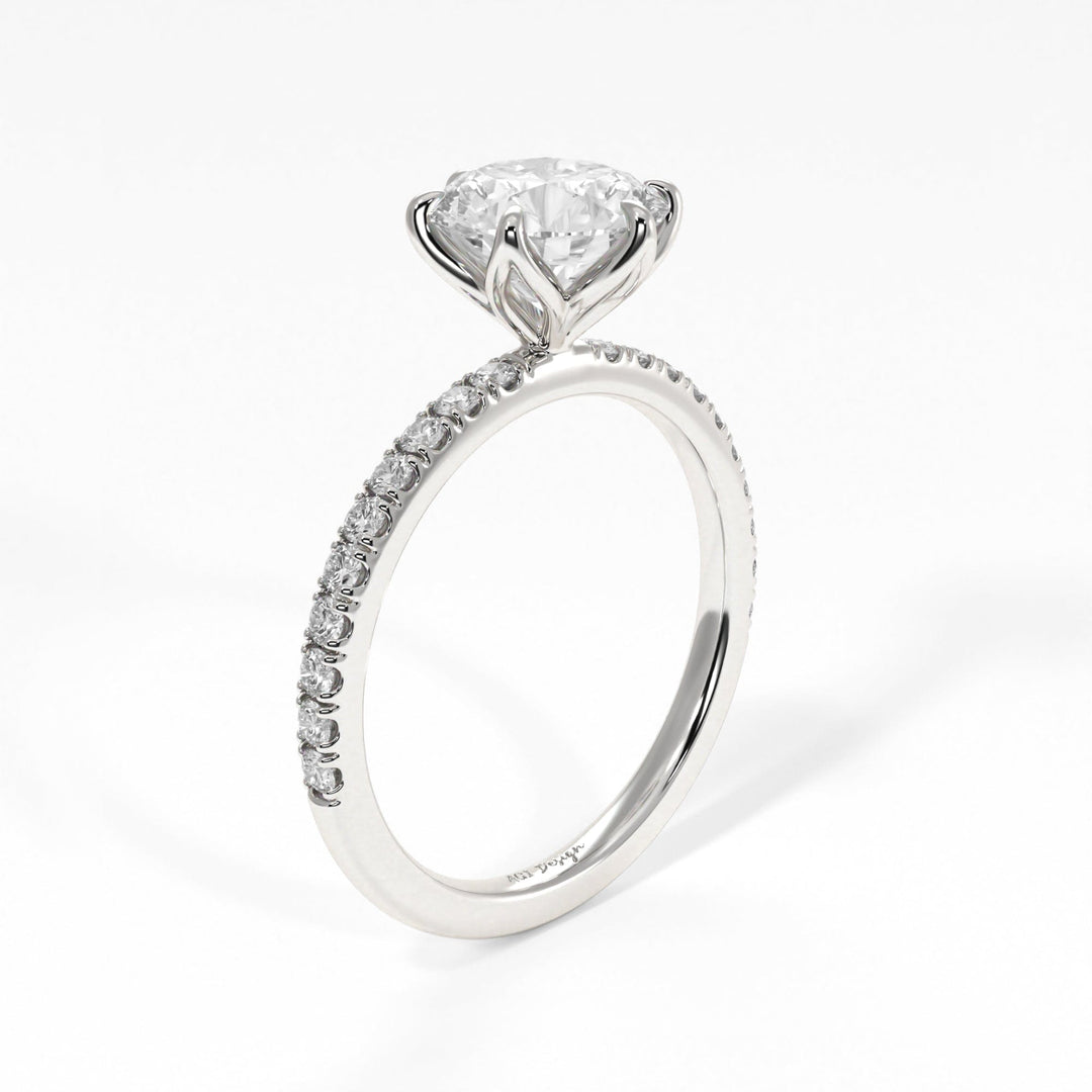 AGI Design Reese Round Lab Created Diamond Engagement Ring