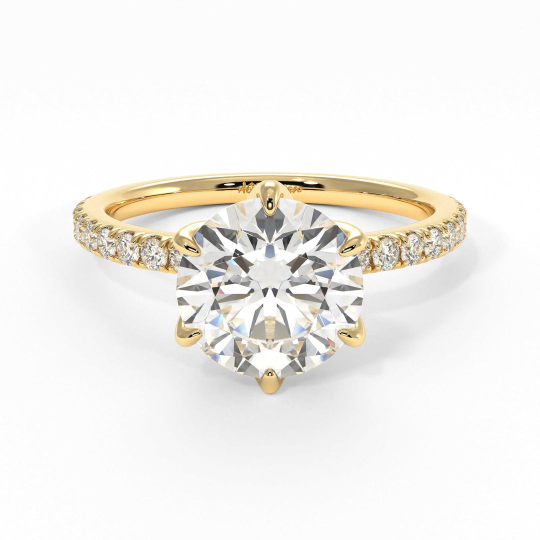 AGI Design Reese Round Lab Created Diamond Engagement Ring