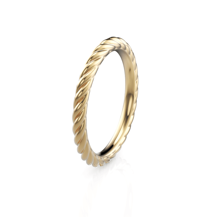 AGIDesignShop Rope Wedding Ring