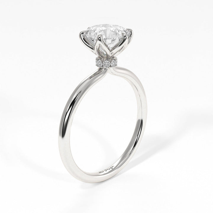 AGI Design Ryan Round Lab Created Diamond Engagement Ring