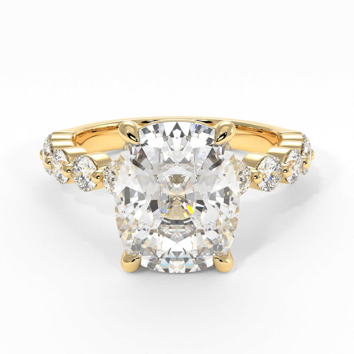 AGI Design Samantha Elongated Cushion Cut Lab Created Diamond Engagement Ring
