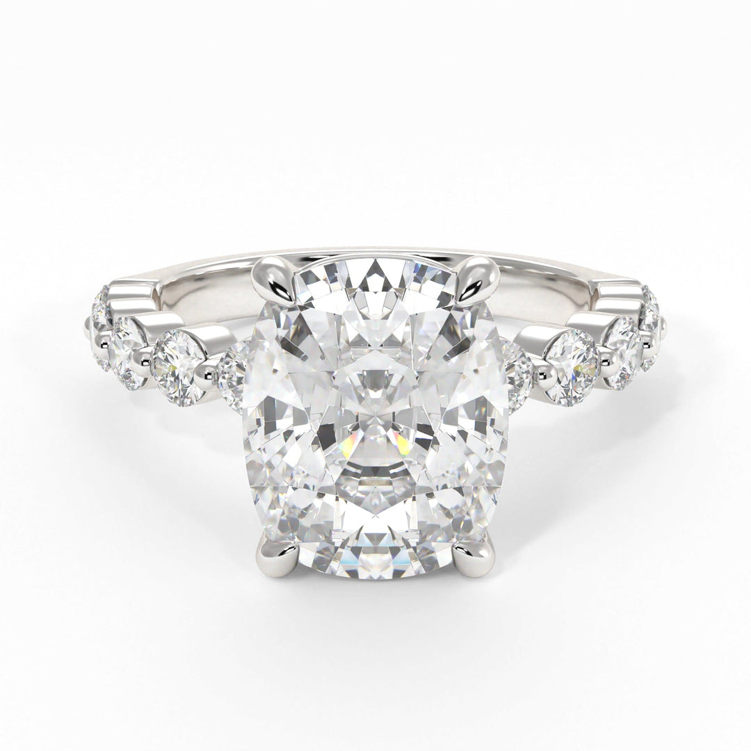 AGI Design Samantha Elongated Cushion Cut Lab Created Diamond Engagement Ring