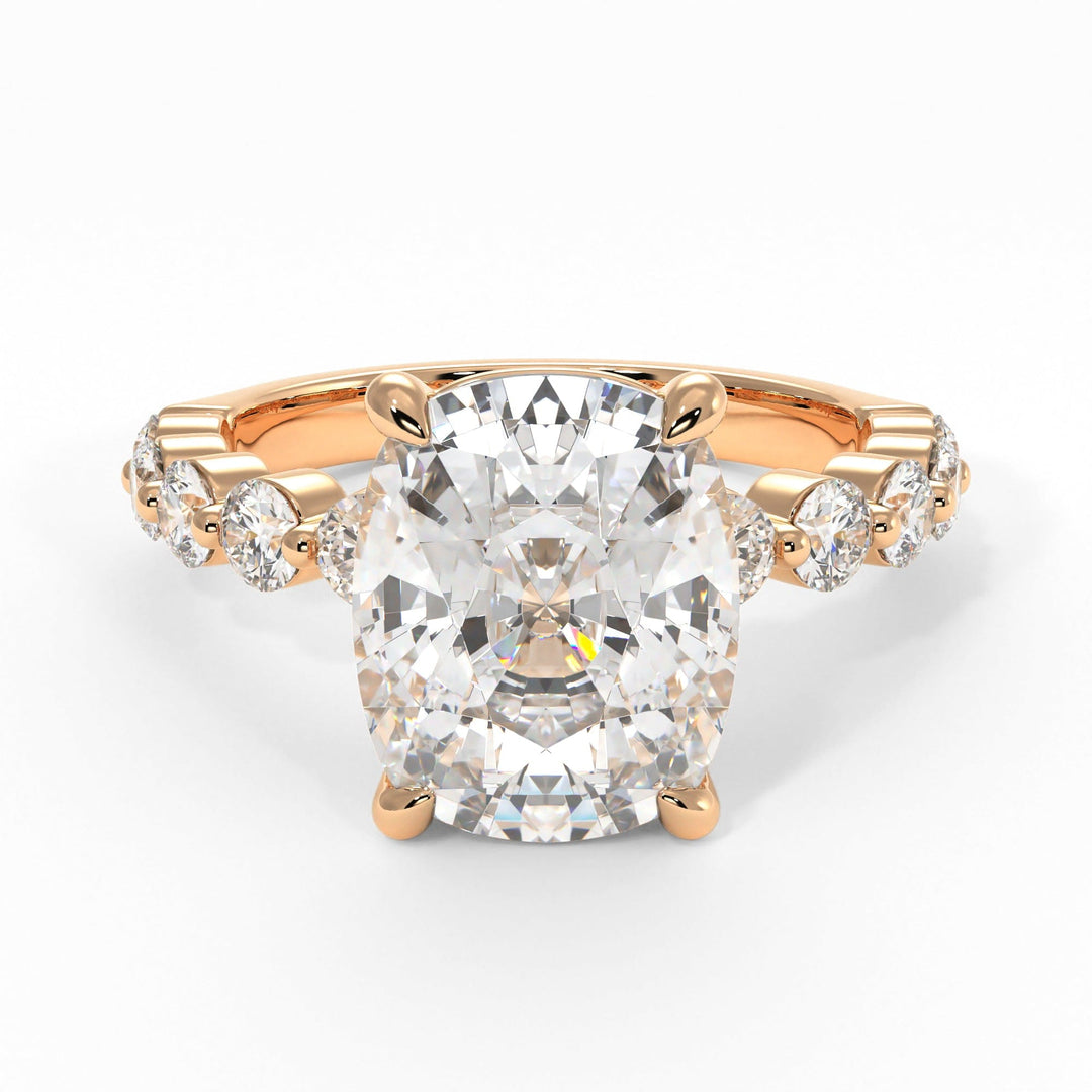 AGI Design Samantha Elongated Cushion Cut Lab Created Diamond Engagement Ring