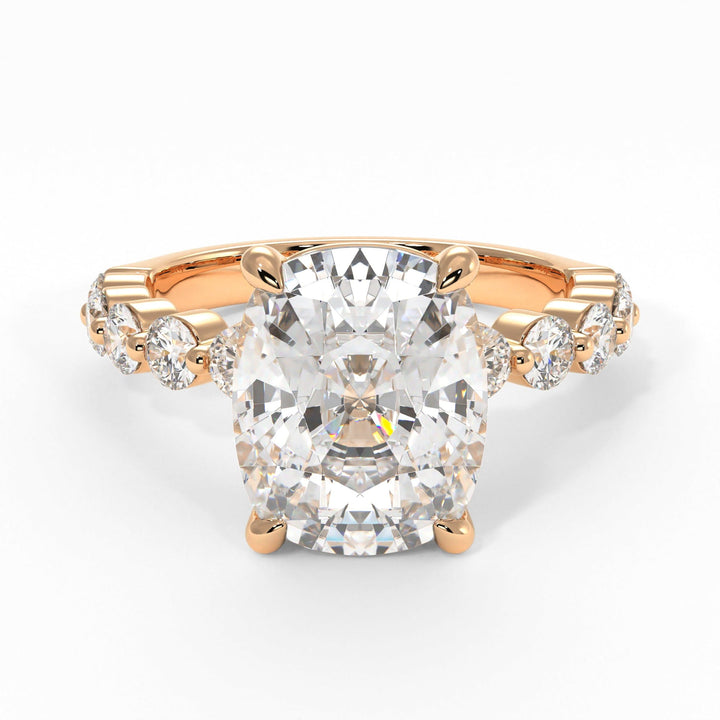 AGI Design Samantha Elongated Cushion Cut Lab Created Diamond Engagement Ring