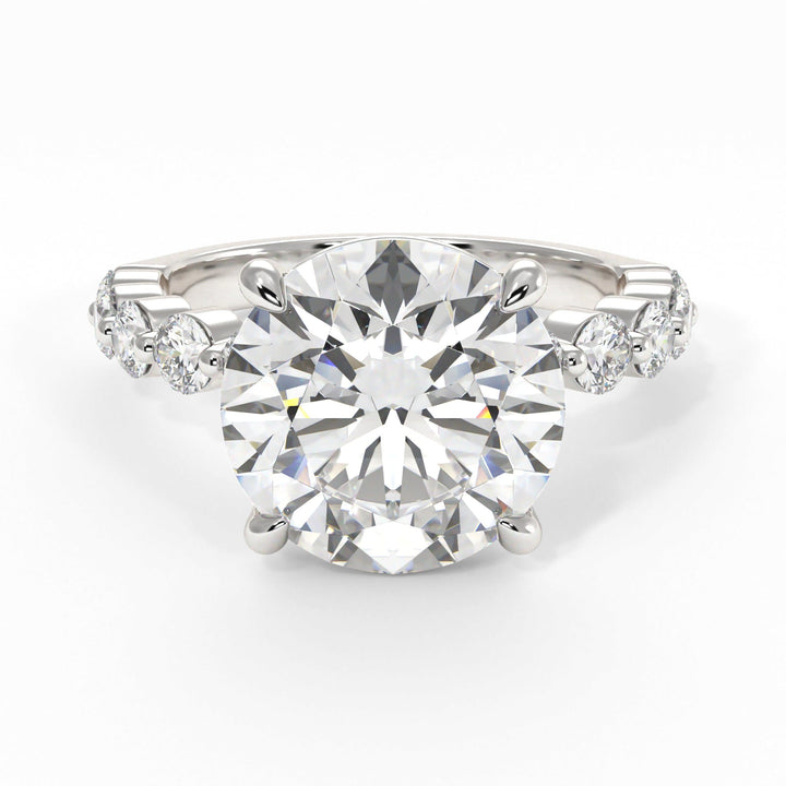 AGI Design Samantha Round Lab Created Diamond Engagement Ring