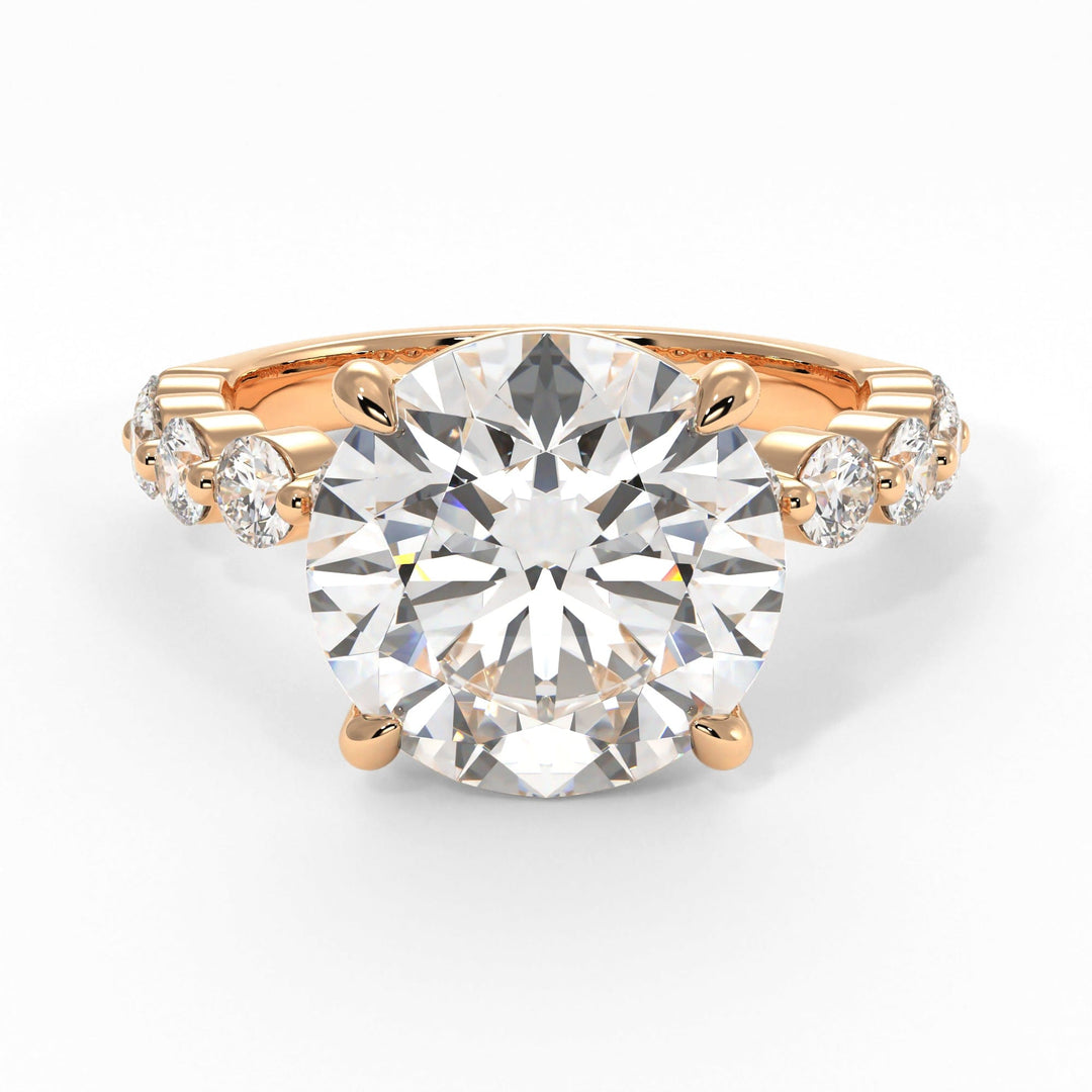 AGI Design Samantha Round Lab Created Diamond Engagement Ring