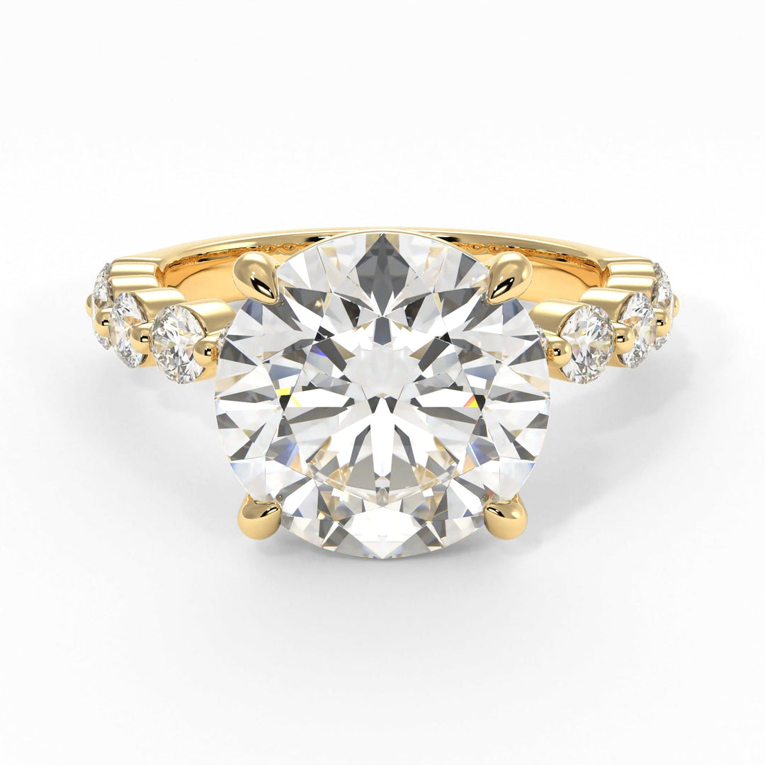 AGI Design Samantha Round Lab Created Diamond Engagement Ring