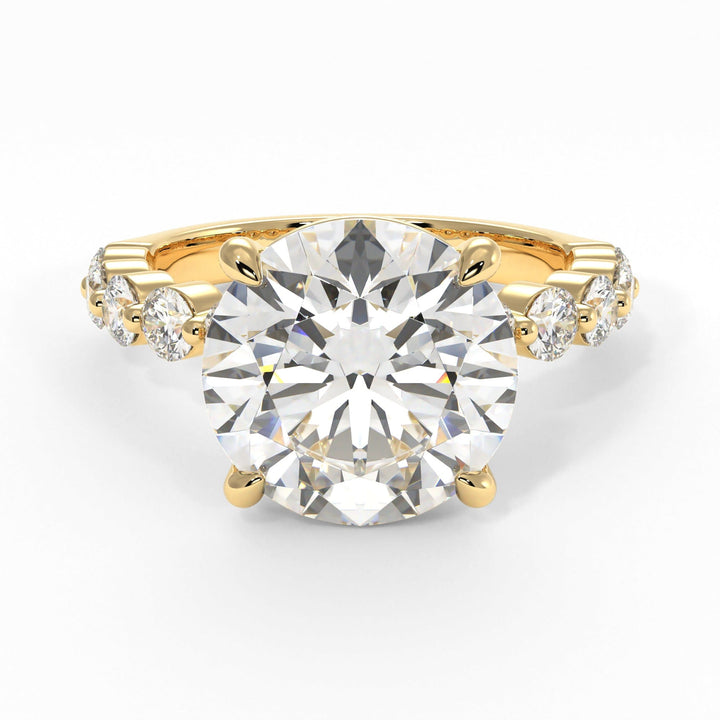 AGI Design Samantha Round Lab Created Diamond Engagement Ring