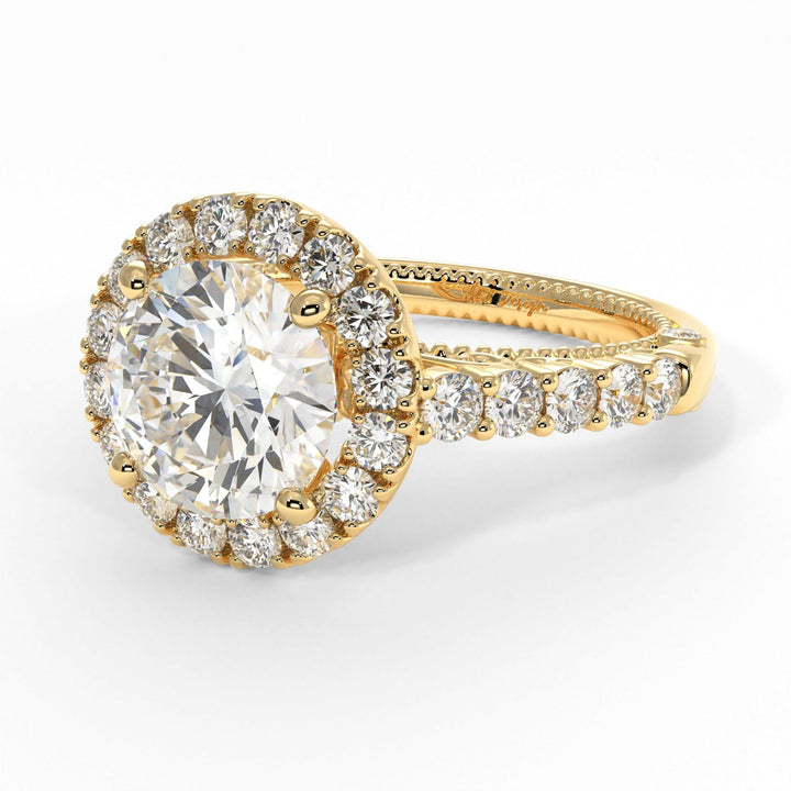 AGI Design Sandy Round Lab Created Diamond Engagement Ring