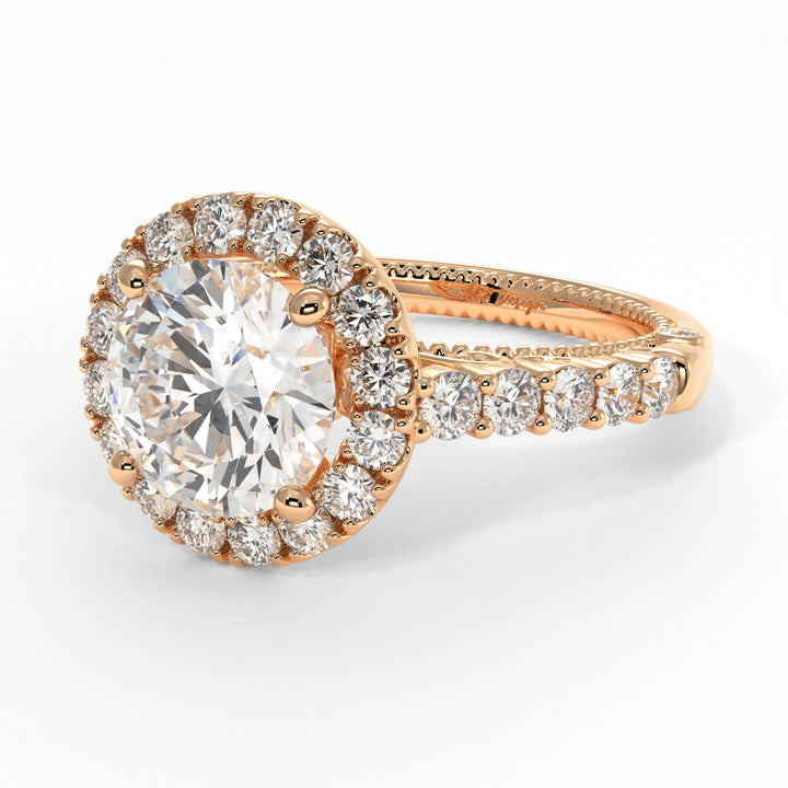 AGI Design Sandy Round Lab Created Diamond Engagement Ring