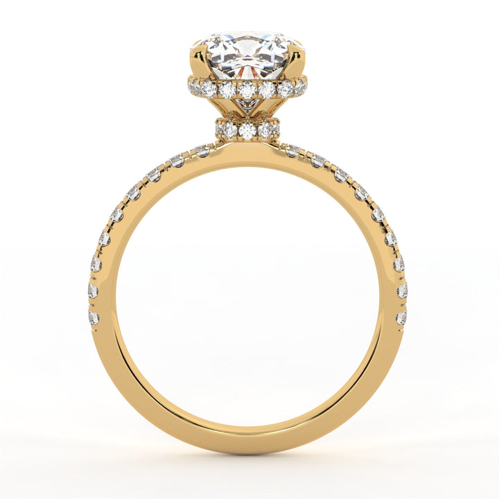 AGI Design Sarah Cushion Cut Lab Created Diamond Engagement Ring