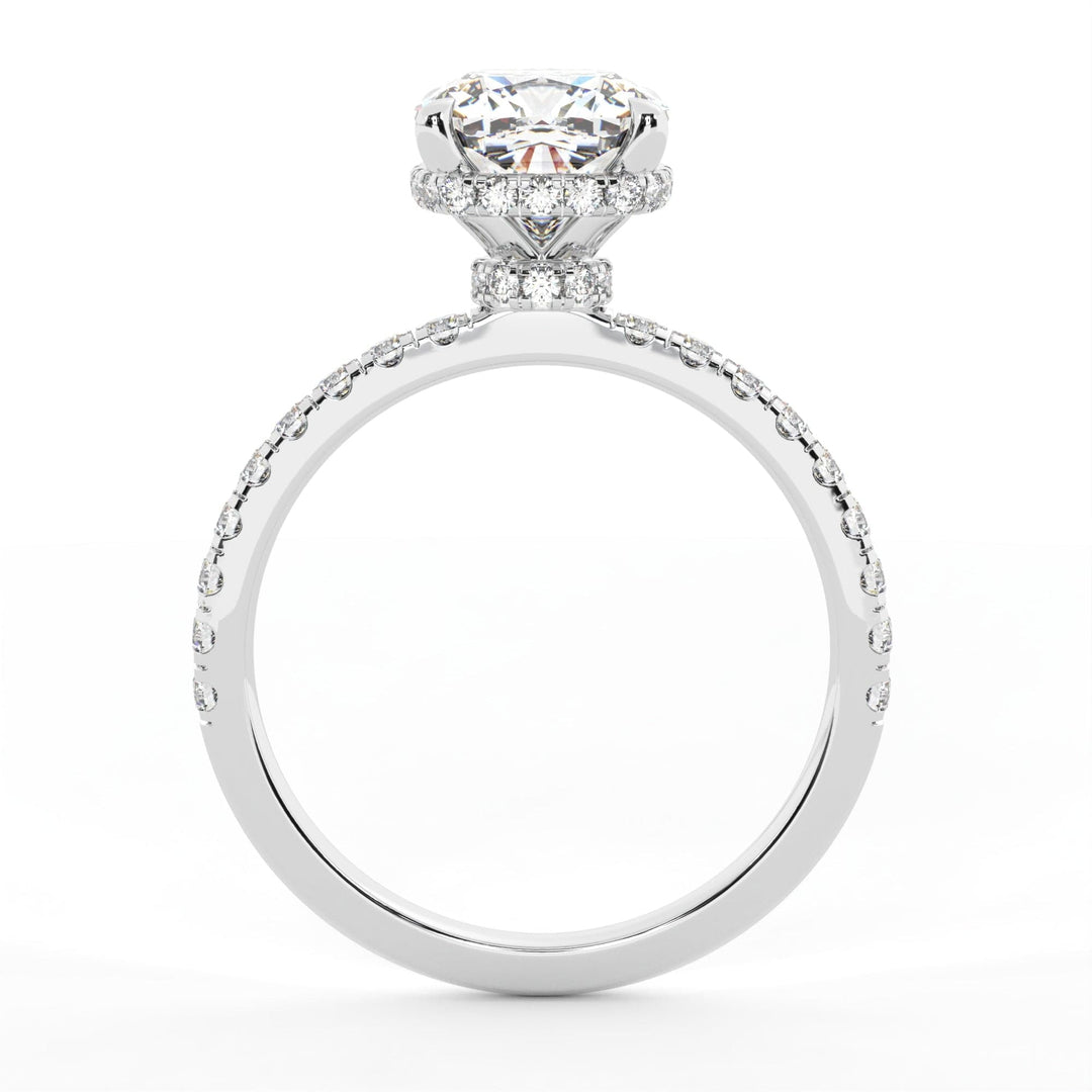 AGI Design Sarah Cushion Cut Lab Created Diamond Engagement Ring