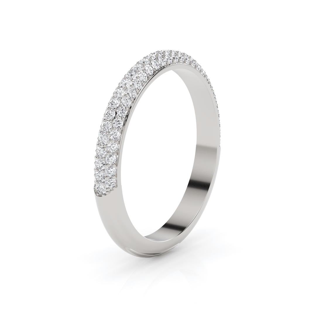 AGIDesignShop Semi Eternity Sonia Lab-Created Diamonds Wedding Band