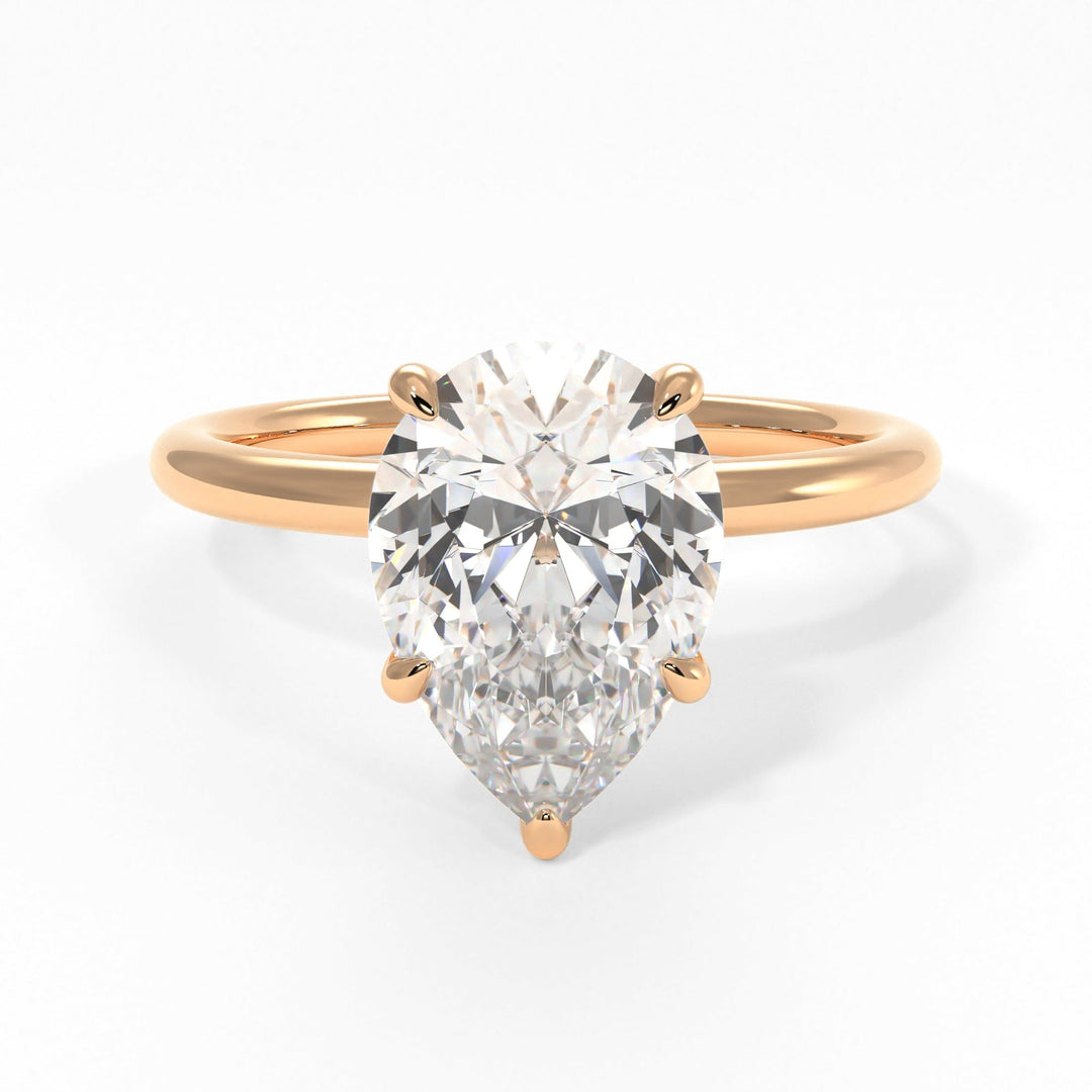AGI Design Valery Pear Shape Lab Created Diamond Engagement Ring