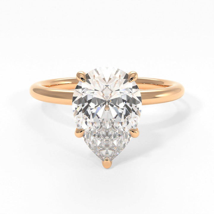 AGI Design Valery Pear Shape Lab Created Diamond Engagement Ring