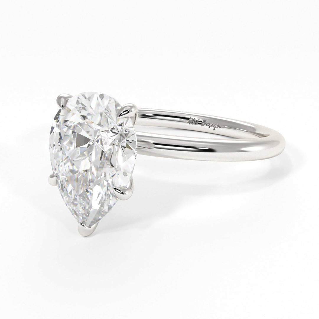 AGI Design Valery Pear Shape Lab Created Diamond Engagement Ring