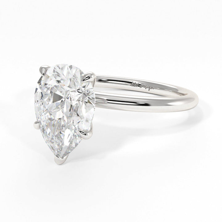 AGI Design Valery Pear Shape Lab Created Diamond Engagement Ring