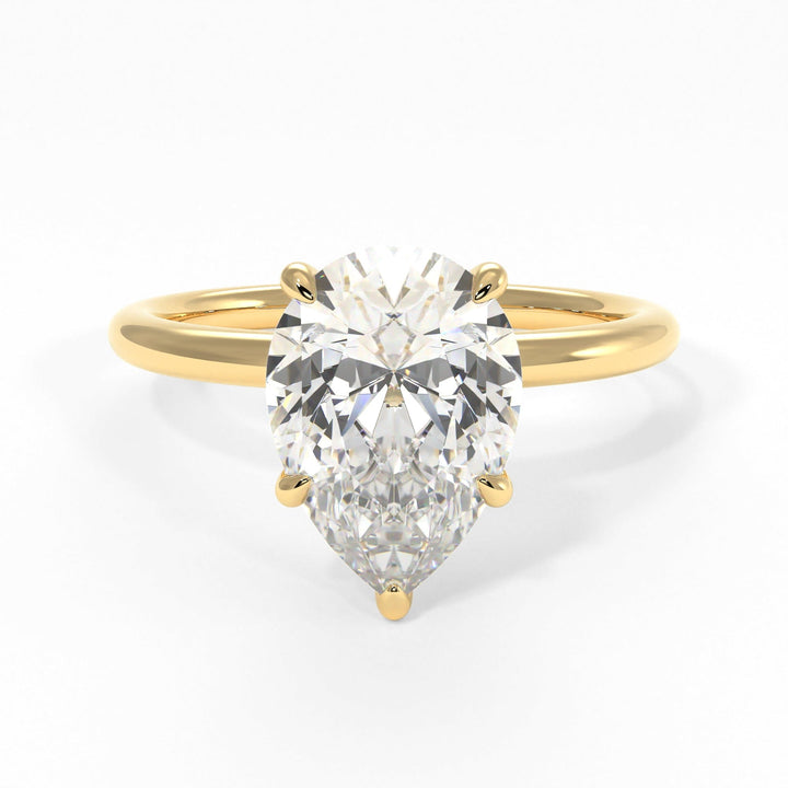 AGI Design Valery Pear Shape Lab Created Diamond Engagement Ring