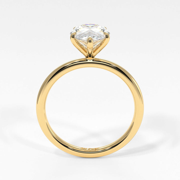 AGI Design Valery Pear Shape Lab Created Diamond Engagement Ring