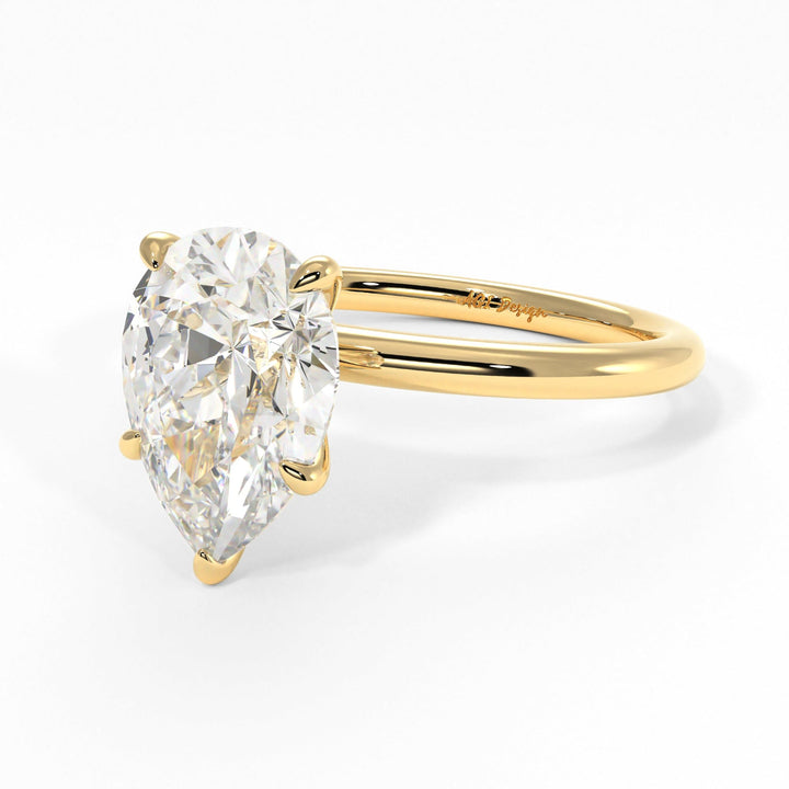 AGI Design Valery Pear Shape Moissanite Engagement Ring