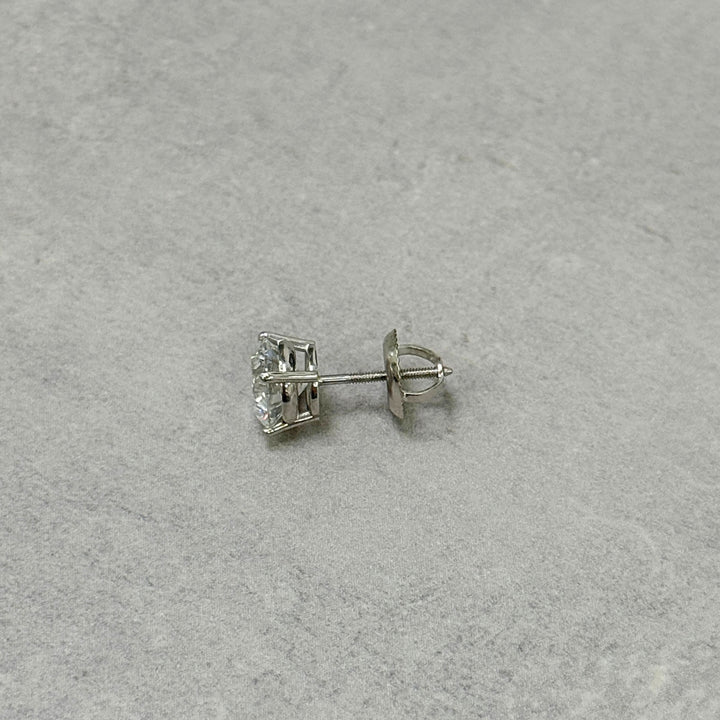 Ready to Ship 2ct total weight lab diamond stud earring in 14k white gold