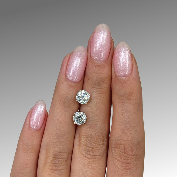 Ready to Ship 2ct total weight lab diamond stud earring in 14k white gold