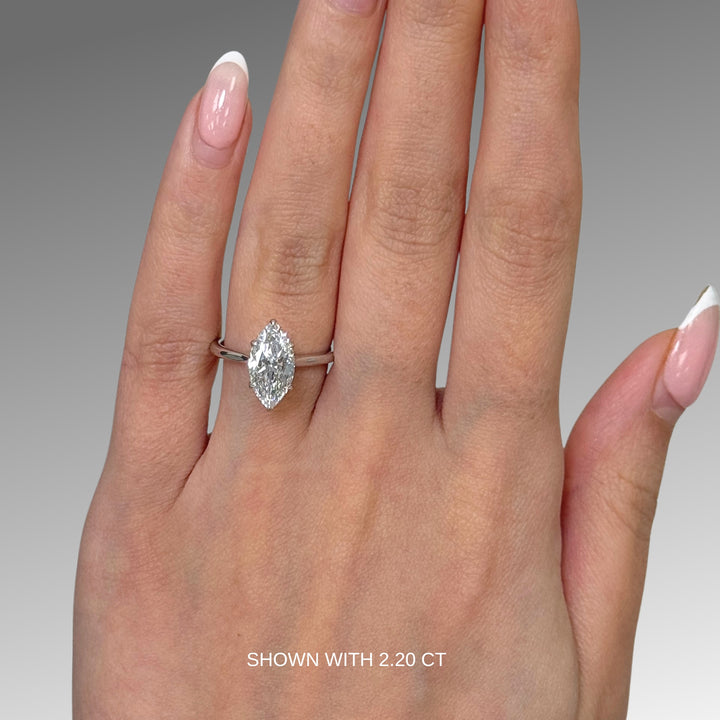 Eden Marquise Lab Created Diamond Engagement Ring