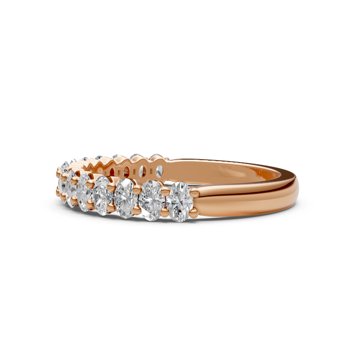 Nim Oval Lab-Created Diamonds Wedding Band