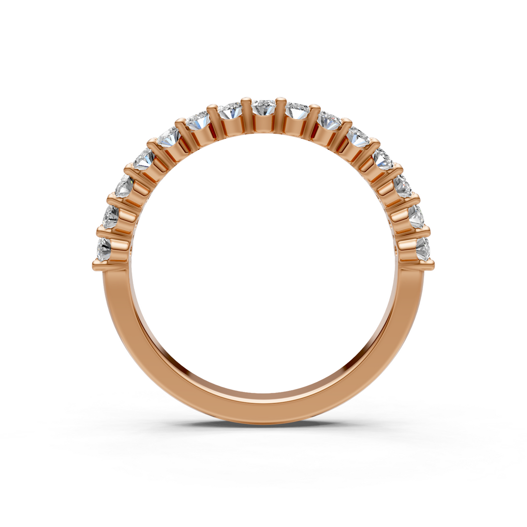 Nim Oval Lab-Created Diamonds Wedding Band