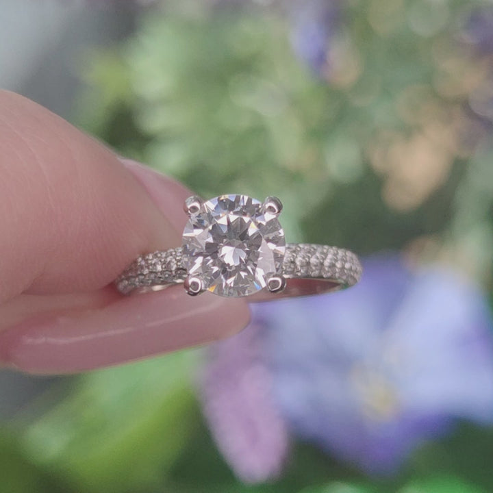 Sophia Round Lab Created Diamond Engagement Ring