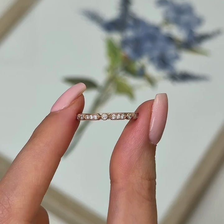 Ready to Ship  Maya Diamond Wedding Band