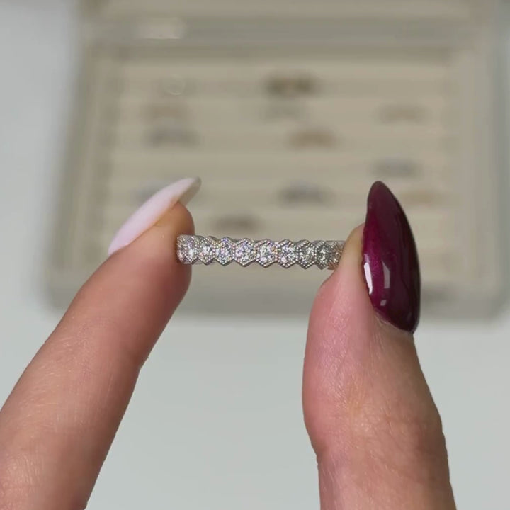 Dorina Lab-Created Diamonds Wedding Band