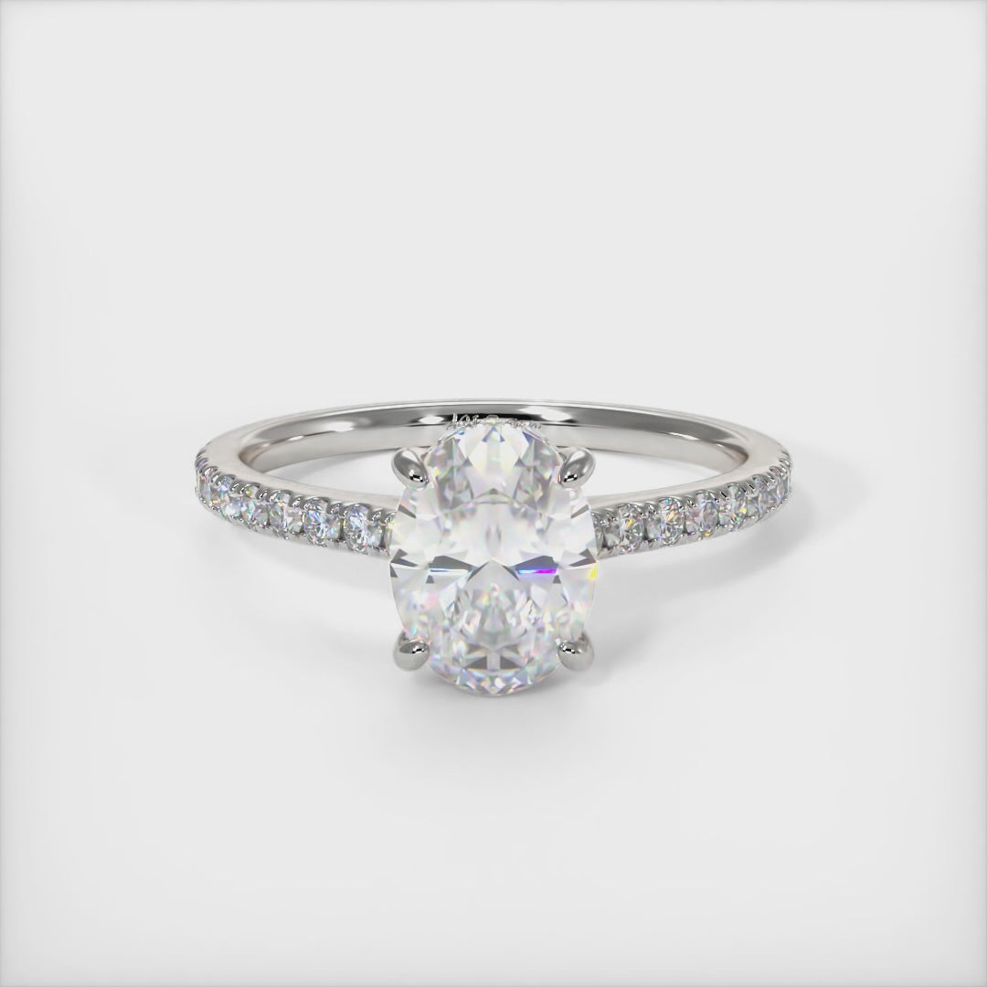 Doris Oval Moissanite  Engagement Ring