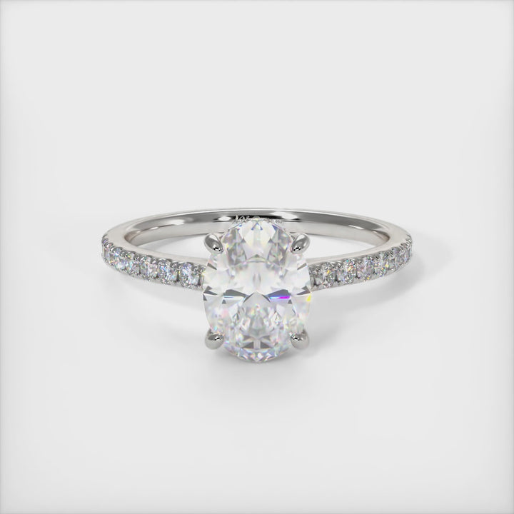 Doris Oval Moissanite  Engagement Ring