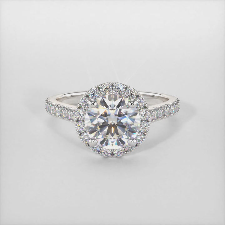 Emily Round Lab Created Diamond Engagement Ring