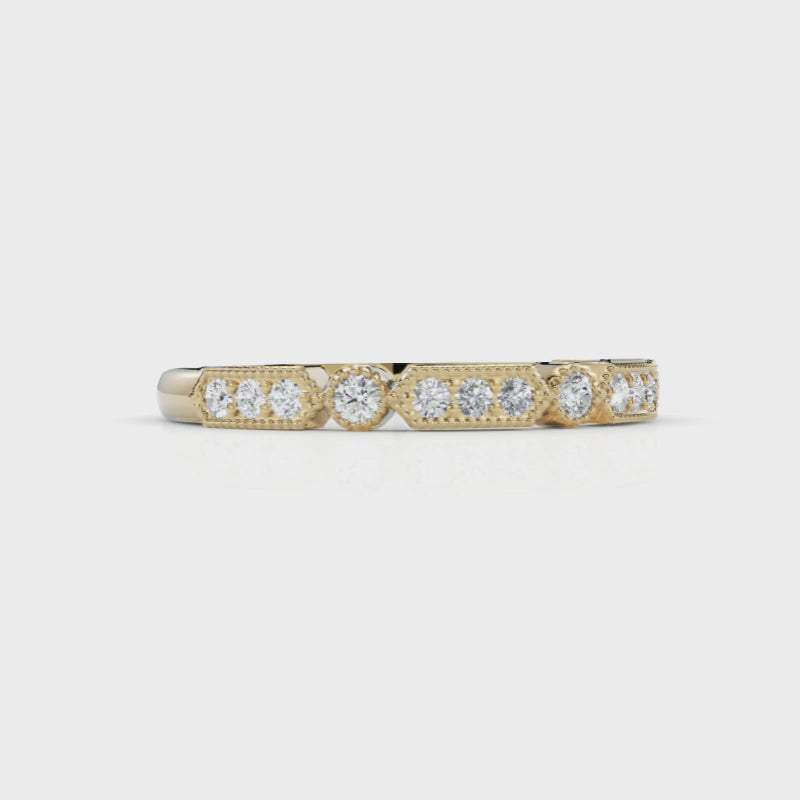 Maya Diamond Wedding Band