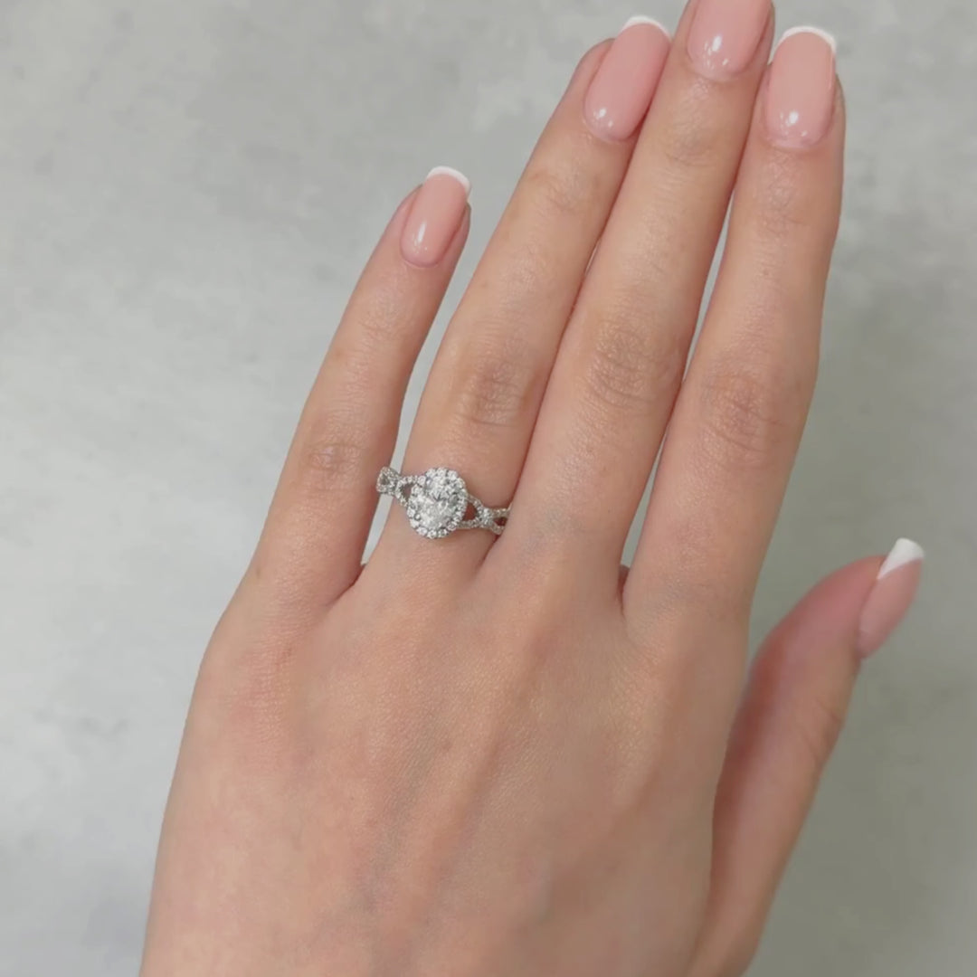 Ready to Ship  Amelia 1ct Oval Moissanite Engagement Ring