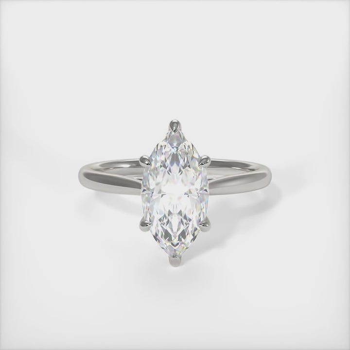 Chloe Marquise Lab Created Diamond Engagement Ring