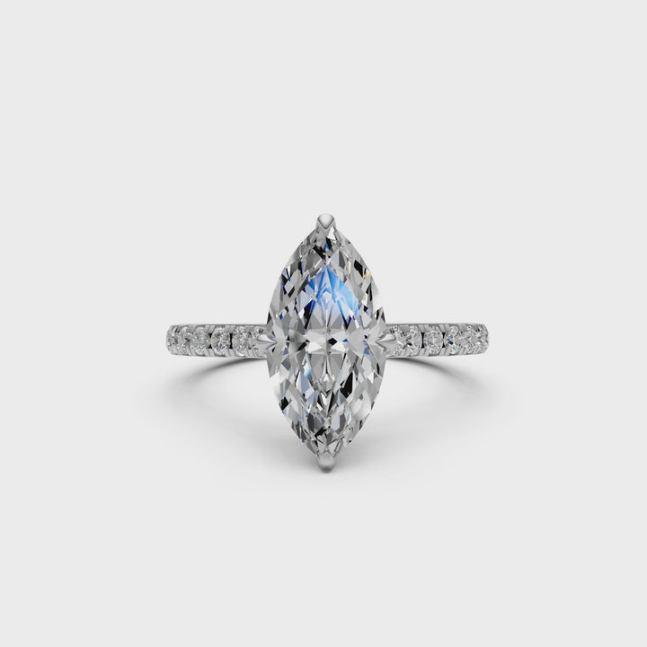 Nelly Marquise Lab Created Diamond Engagement Ring