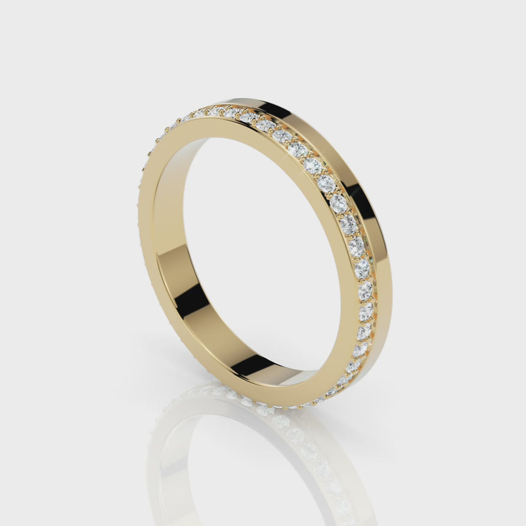 Paula Lab Created Diamond Wedding Band
